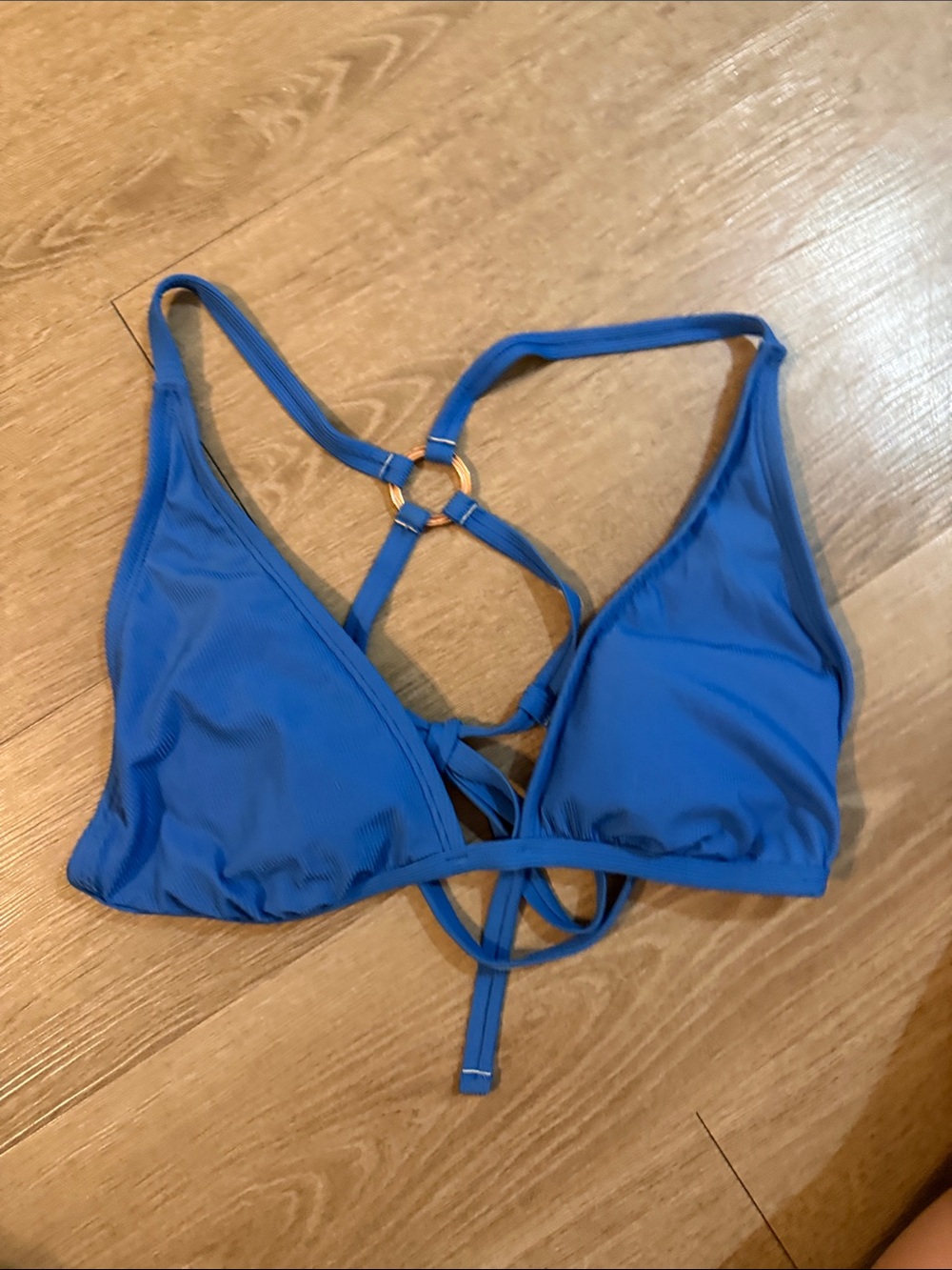 Shade & Shore Royal Blue Triangle Bikini Top